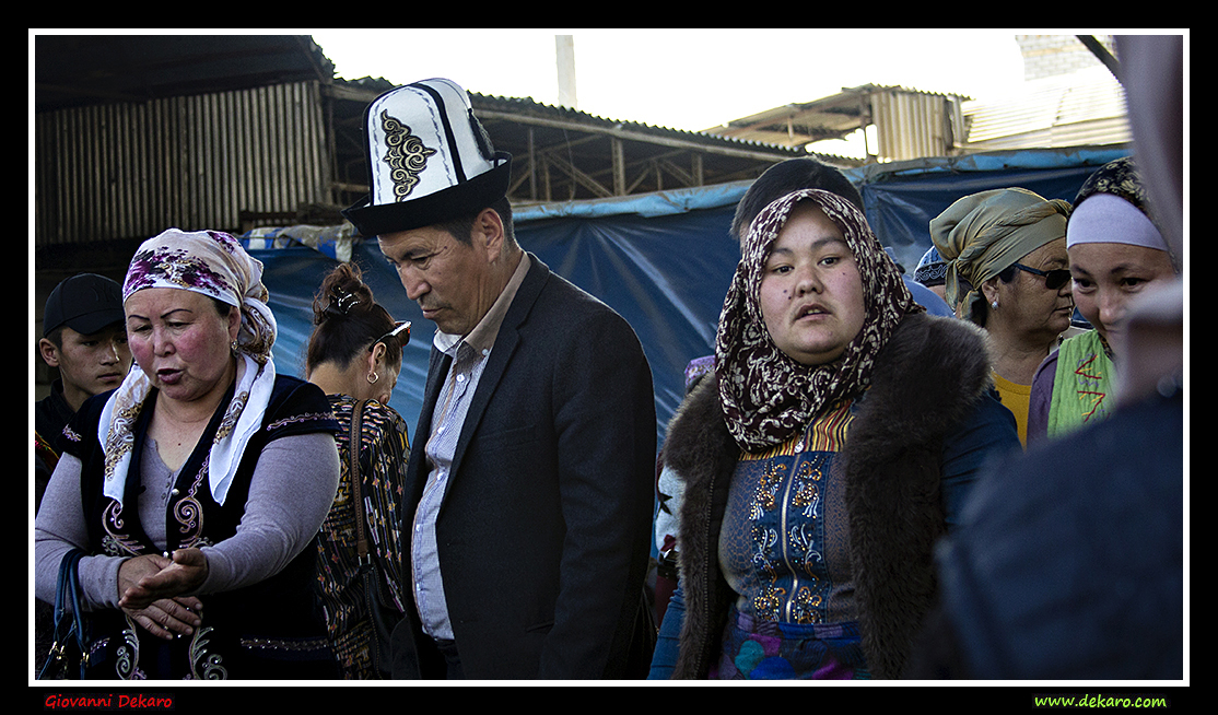 People at Osh market,  Kyrgyzstan