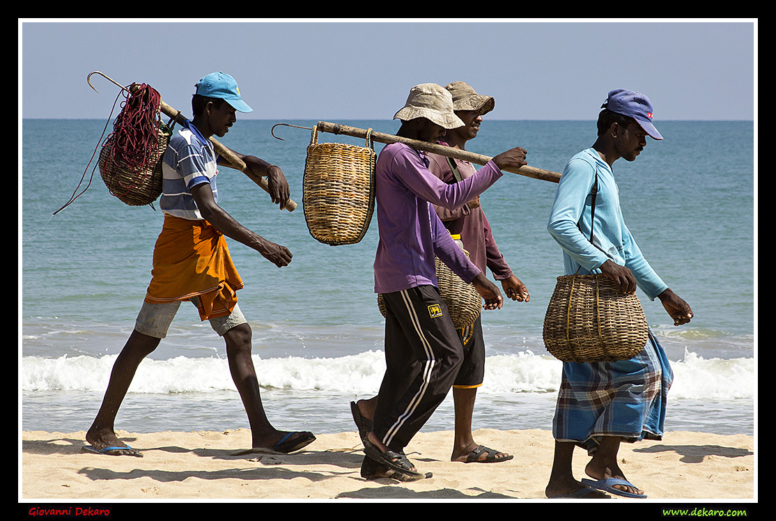 Fishermen in Kalkudah, Sri Lanka