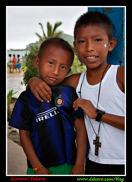 Children, Caledonia village, San Blas , Panama